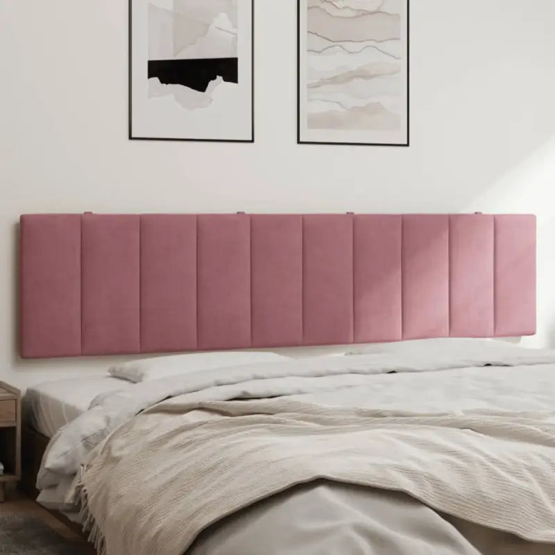 Hoofdborden en voetborden met klassieke schoonheid in fluweel - Roze / 200 cm / 1 - Hoofdborden en voetborden