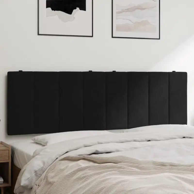 Hoofdborden en voetborden met klassieke schoonheid in fluweel - Zwart / 160 cm / 1 - Hoofdborden en voetborden