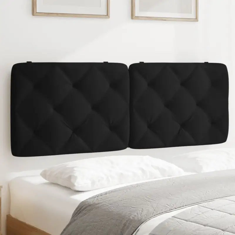 Hoofdborden en voetborden met klassieke schoonheid en zacht fluweel - Zwart / 120 cm / 1 - Hoofdborden en voetborden