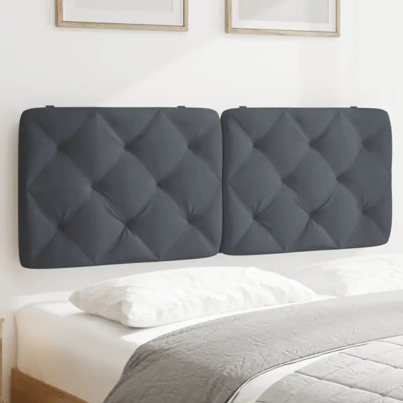 Hoofdborden en voetborden met klassieke schoonheid en zacht fluweel - Donkergrijs / 120 cm / 1 - Hoofdborden