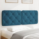 Hoofdborden en voetborden met klassieke schoonheid en zacht fluweel - Blauw / 120 cm / 1 - Hoofdborden en voetborden
