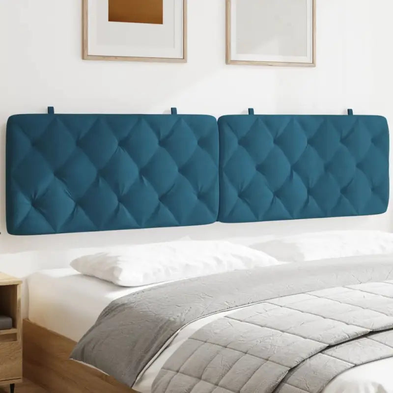 Hoofdborden en voetborden met klassieke schoonheid en zacht fluweel - Blauw / 200 cm / 1 - Hoofdborden en voetborden