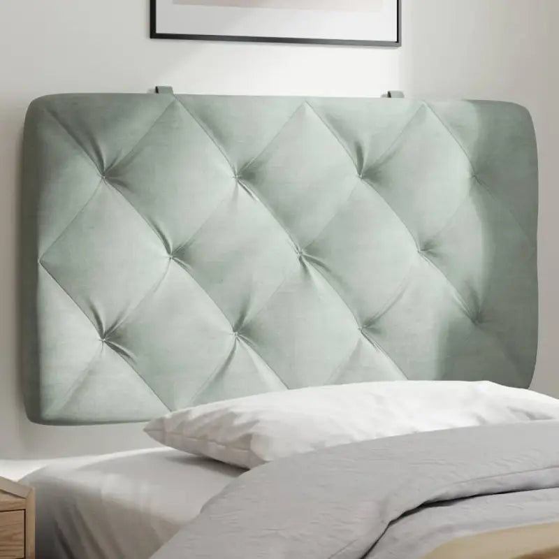 Hoofdborden en voetborden met klassieke schoonheid en zacht fluweel - Lichtgrijs / 80 cm / 1 - Hoofdborden en voetborden