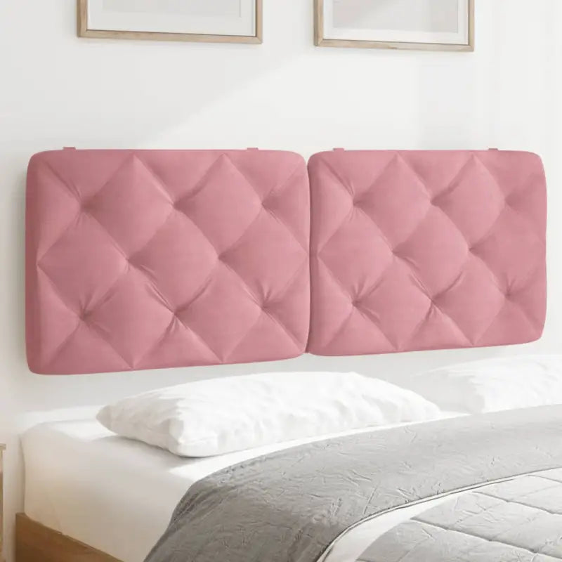Hoofdborden en voetborden met klassieke schoonheid en zacht fluweel - Roze / 140 cm / 1 - Hoofdborden en voetborden