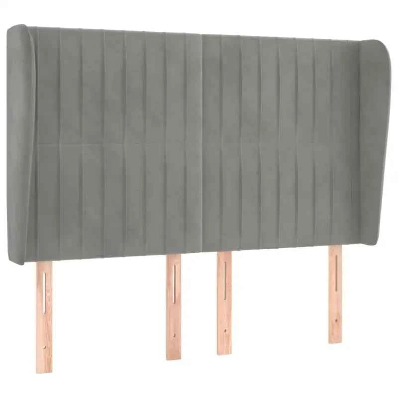 Hoofdborden en voetborden met levering bevat in zacht fluweel ontwerp