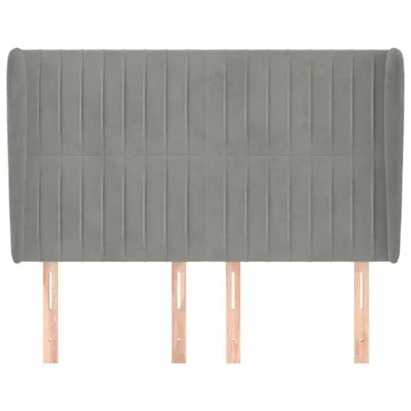 Hoofdborden en voetborden met levering bevat in zacht fluweel ontwerp