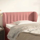Hoofdborden en voetborden met levering bevat in zacht fluweel ontwerp - Roze / 93 x 23 x 78/88 cm / 1 - Hoofdborden