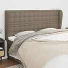 Hoofdborden en Voetborden met levering bevat voor een stijlvolle slaapkamer - Taupe / 183 x 23 x 118/128 cm / 1