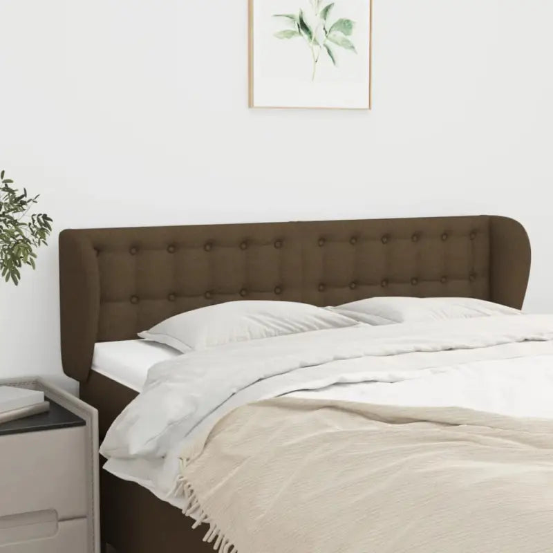 Hoofdborden en Voetborden met levering bevat voor een stijlvolle slaapkamer - Donkerbruin / 147 x 23 x 78/88 cm / 1