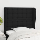 Hoofdborden en Voetborden met levering bevat voor een stijlvolle slaapkamer - Zwart / 83 x 23 x 118/128 cm / 1