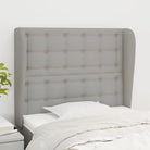 Hoofdborden en Voetborden met levering bevat voor een stijlvolle slaapkamer - Lichtgrijs / 83 x 23 x 118/128 cm / 1