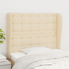 Hoofdborden en Voetborden met levering bevat voor een stijlvolle slaapkamer - Crème / 103 x 23 x 118/128 cm / 1