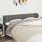 Hoofdborden en Voetborden met levering bevat voor een stijlvolle slaapkamer - Donkergrijs / 203 x 23 x 78/88 cm / 1