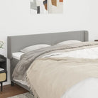 Hoofdborden en voetborden met levering bevat voor elke slaapkamer - Lichtgrijs / 203 x 16 x 78/88 cm / 1 - Hoofdborden