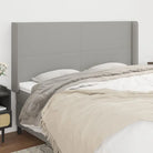 Hoofdborden en voetborden met levering bevat voor elke slaapkamer - Lichtgrijs / 203 x 16 x 118/128 cm / 1