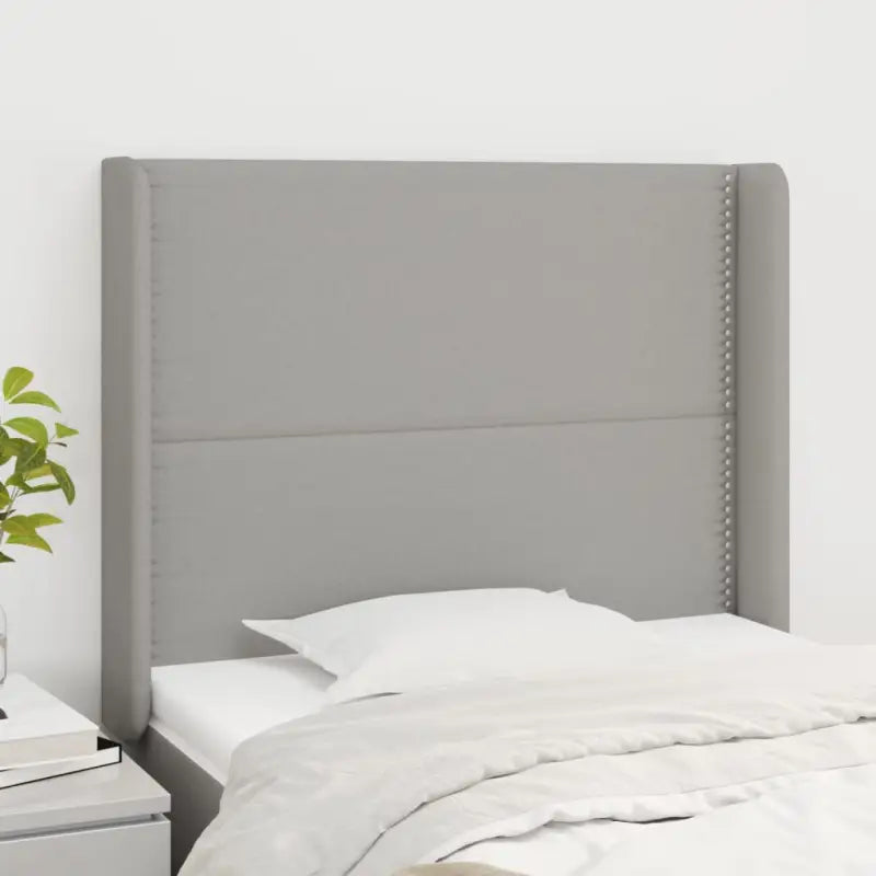 Hoofdborden en Voetborden met Levering Bevat voor Elke Slaapkamer - Lichtgrijs / 103 x 16 x 118/128 cm / 1