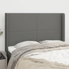 Hoofdborden en voetborden met levering bevat voor elke slaapkamer - Donkergrijs / 147 x 16 x 118/128 cm / 1