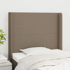 Hoofdborden en voetborden met levering bevat voor elke slaapkamer - Taupe / 93 x 16 x 118/128 cm / 1 - Hoofdborden