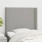 Hoofdborden en voetborden met levering bevat voor elke slaapkamer - Lichtgrijs / 103 x 16 x 118/128 cm / 1