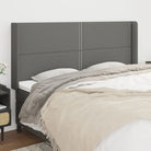 Hoofdborden en Voetborden met Levering Bevat voor Elke Slaapkamer - Donkergrijs / 163 x 16 x 118/128 cm / 1