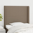Hoofdborden en voetborden met levering bevat voor elke slaapkamer - Taupe / 83 x 16 x 118/128 cm / 1 - Hoofdborden