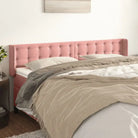 Hoofdborden en voetborden met luxe fluweel levering bevat - Roze / 163 x 16 x 78/88 cm / 1 - Hoofdborden en voetborden