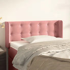 Hoofdborden en voetborden met luxe fluweel levering bevat - Roze / 83 x 16 x 78/88 cm / 1 - Hoofdborden en voetborden
