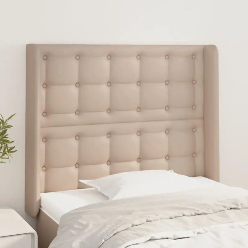 Hoofdborden en voetborden met trendy ontwerp 83x16x118 levering bevat - Cappuccino / 93 x 16 x 118/128 cm / 1