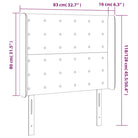 Hoofdborden en voetborden met trendy ontwerp 83x16x118 levering bevat - Hoofdborden en voetborden