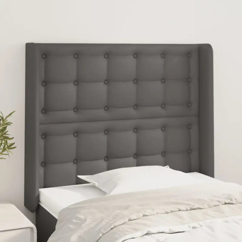 Hoofdborden en voetborden met trendy ontwerp 83x16x118 levering bevat - Grijs / 83 x 16 x 118/128 cm / 1 - Hoofdborden
