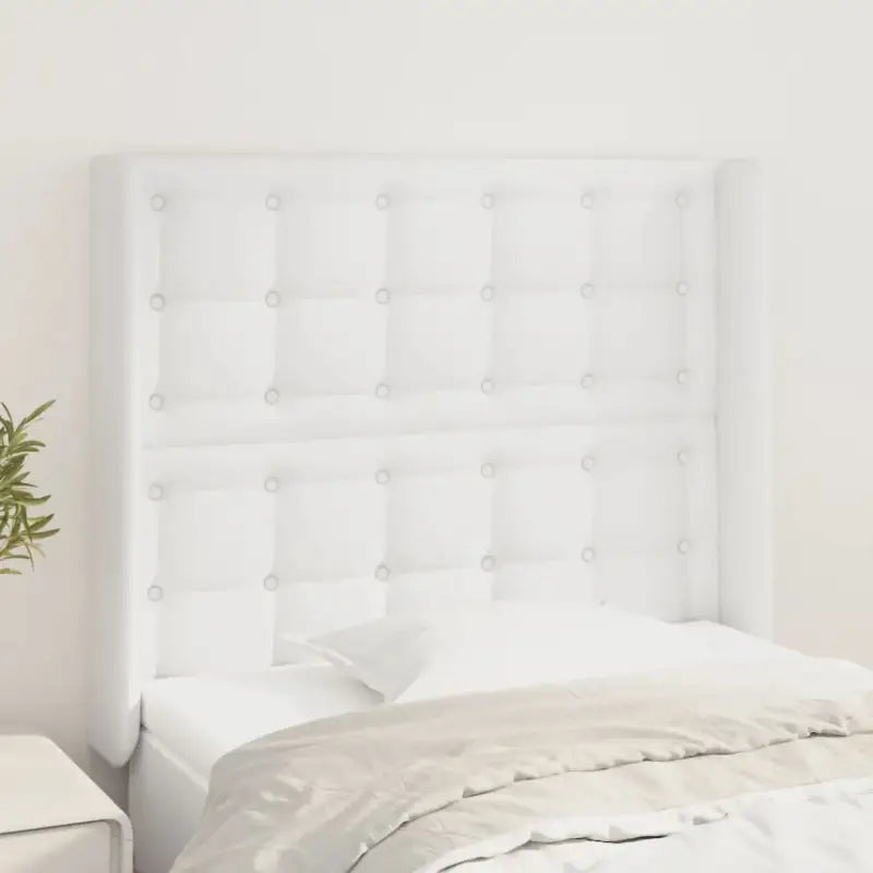 Hoofdborden en voetborden met trendy ontwerp 83x16x118 levering bevat - Wit / 103 x 16 x 118/128 cm / 1 - Hoofdborden