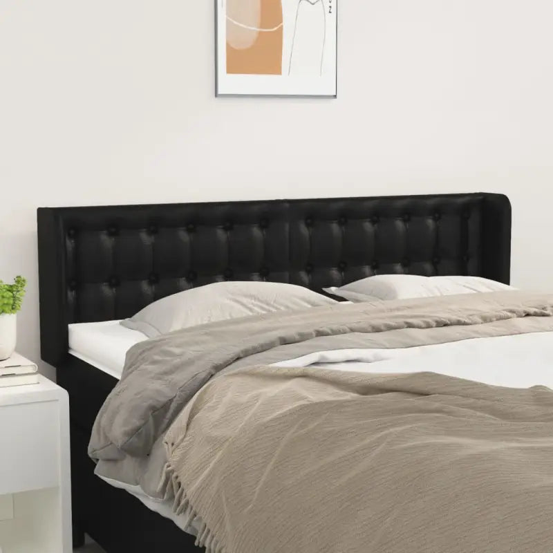 Hoofdborden en voetborden met trendy ontwerp 83x16x118 levering bevat - Zwart / 147 x 16 x 78/88 cm / 1 - Hoofdborden