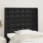 Hoofdborden en voetborden met trendy ontwerp 83x16x118 levering bevat - Zwart / 83 x 16 x 118/128 cm / 1 - Hoofdborden