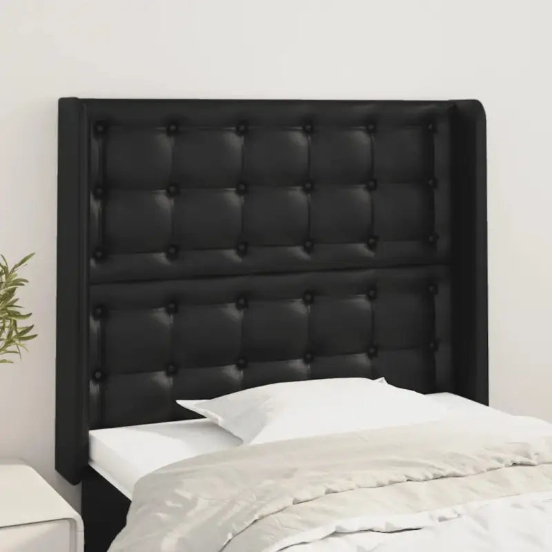 Hoofdborden en voetborden met trendy ontwerp 83x16x118 levering bevat - Zwart / 83 x 16 x 118/128 cm / 1 - Hoofdborden