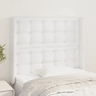 Hoofdborden en voetborden met trendy ontwerp 83x16x118 levering bevat - Wit / 93 x 16 x 118/128 cm / 1 - Hoofdborden