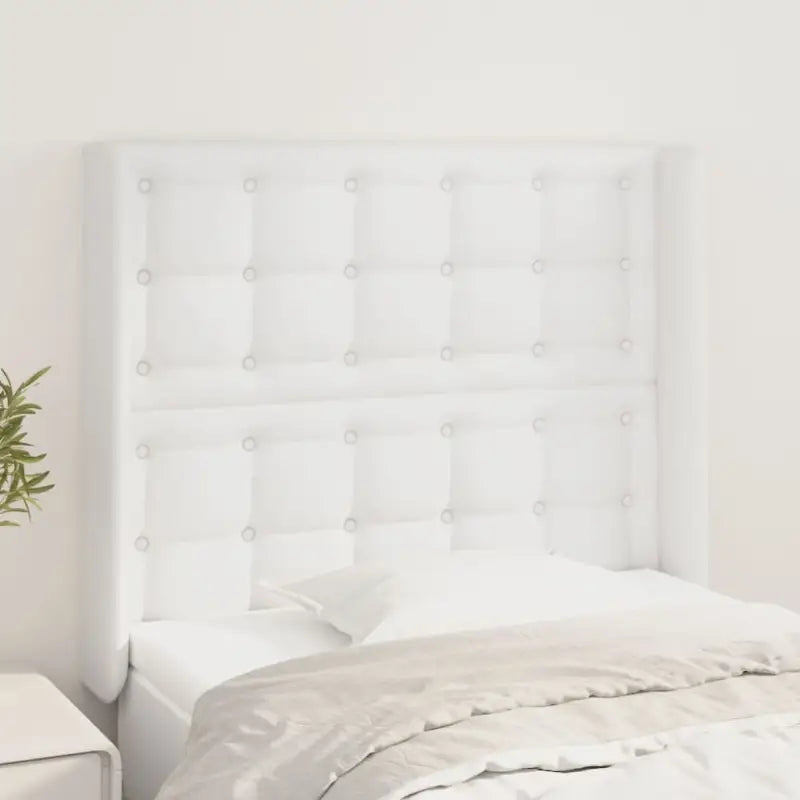 Hoofdborden en voetborden met trendy ontwerp 83x16x118 levering bevat - Wit / 93 x 16 x 118/128 cm / 1 - Hoofdborden