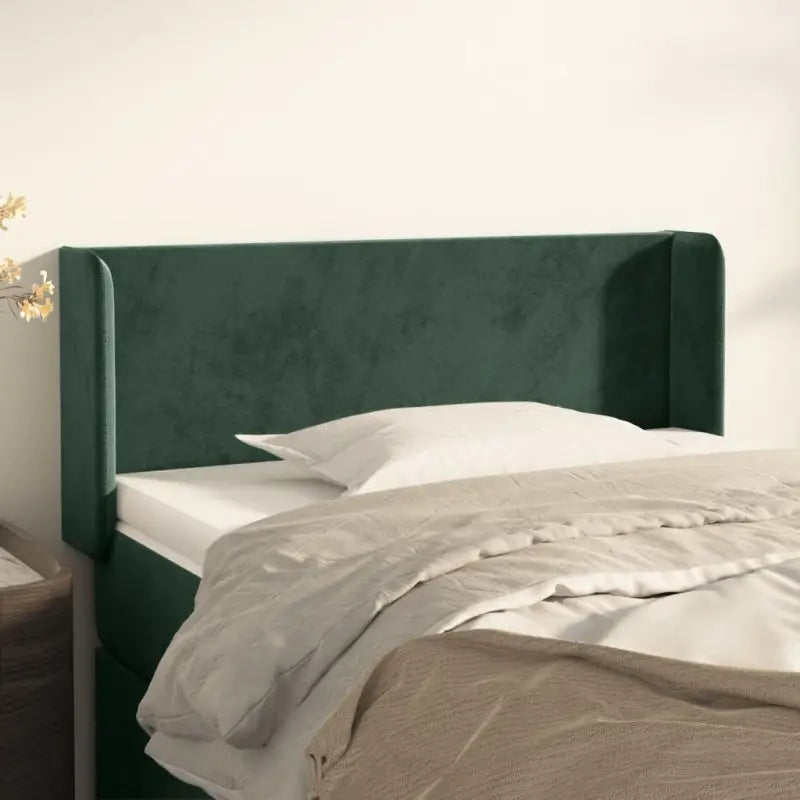 Hoofdborden en voetborden met trendy ontwerp levering bevat 183x16x78 - Donkergroen / 93 x 16 x 78/88 cm / 1