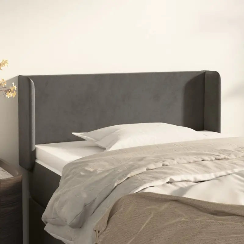 Hoofdborden en voetborden met trendy ontwerp levering bevat 183x16x78 - Donkergrijs / 103 x 16 x 78/88 cm / 1