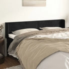 Hoofdborden en voetborden met trendy ontwerp levering bevat 183x16x78 - Zwart / 163 x 16 x 78/88 cm / 1 - Hoofdborden