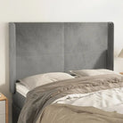 Hoofdborden en voetborden met trendy ontwerp levering bevat 183x16x78 - Lichtgrijs / 147 x 16 x 118/128 cm / 1