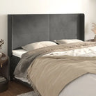 Hoofdborden en voetborden met trendy ontwerp levering bevat 183x16x78 - Donkergrijs / 163 x 16 x 118/128 cm / 1