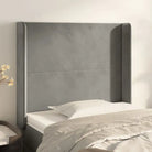 Hoofdborden en voetborden met trendy ontwerp levering bevat 183x16x78 - Lichtgrijs / 93 x 16 x 118/128 cm / 1