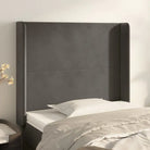 Hoofdborden en voetborden met trendy ontwerp levering bevat 183x16x78 - Donkergrijs / 103 x 16 x 118/128 cm / 1
