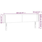 Hoofdborden en voetborden met trendy ontwerp levering bevat 183x16x78 - Hoofdborden en voetborden