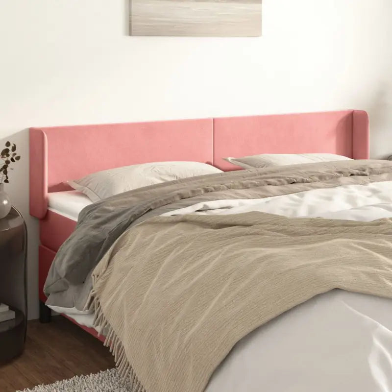 Hoofdborden en voetborden met trendy ontwerp levering bevat 183x16x78 - Roze / 203 x 16 x 78/88 cm / 1 - Hoofdborden