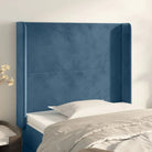 Hoofdborden en voetborden met trendy ontwerp levering bevat 183x16x78 - Donkerblauw / 83 x 16 x 118/128 cm / 1