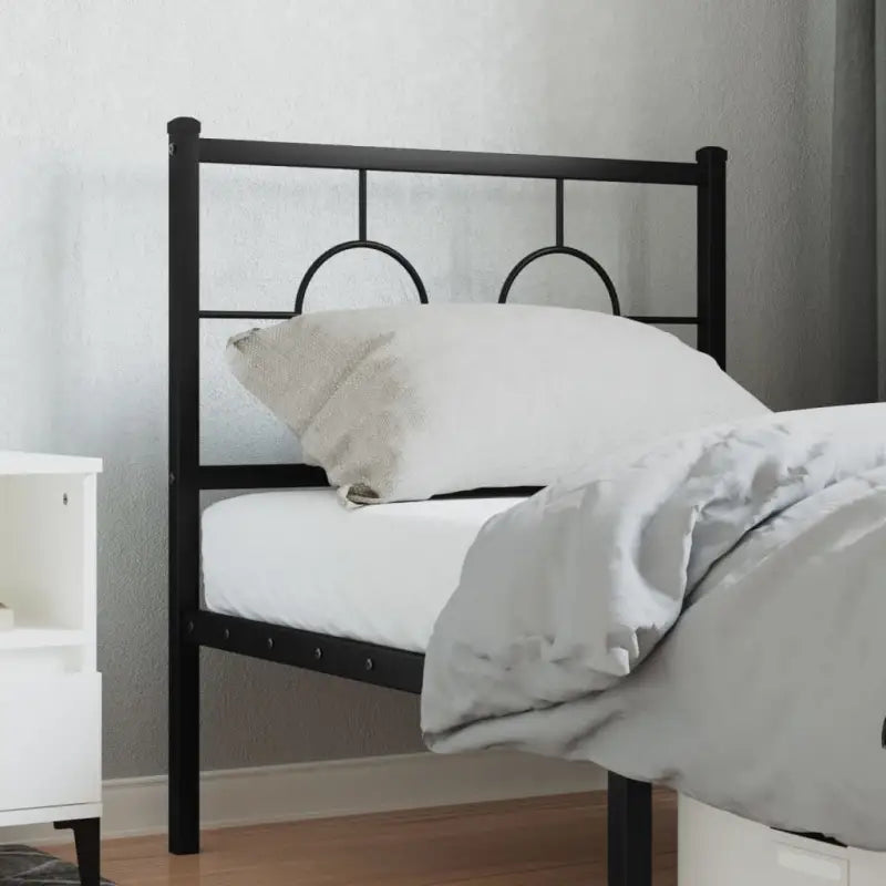 Hoofdborden en voetborden met vierkante buizen voor een eigentijdse uitstraling - Zwart / 80 cm / 1 - Hoofdborden
