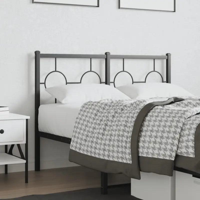 Hoofdborden en voetborden met vierkante buizen voor een eigentijdse uitstraling - Zwart / 120 cm / 1 - Hoofdborden
