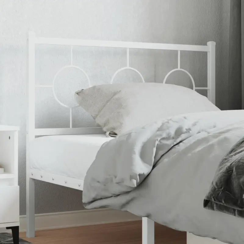 Hoofdborden en voetborden met vierkante buizen voor een eigentijdse uitstraling - Wit / 100 cm / 1 - Hoofdborden