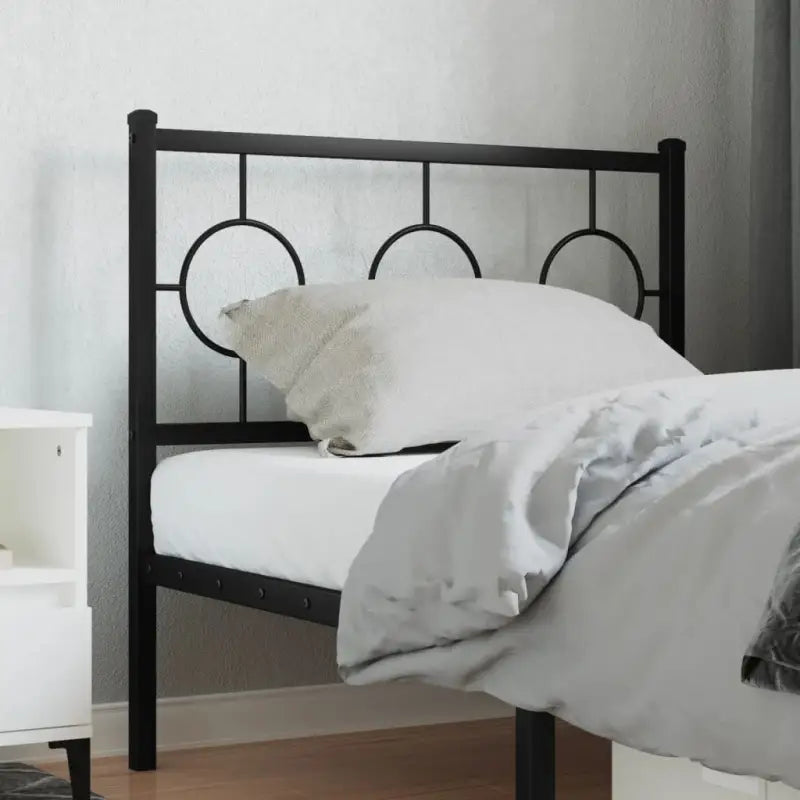 Hoofdborden en voetborden met vierkante buizen voor een eigentijdse uitstraling - Zwart / 90 cm / 1 - Hoofdborden